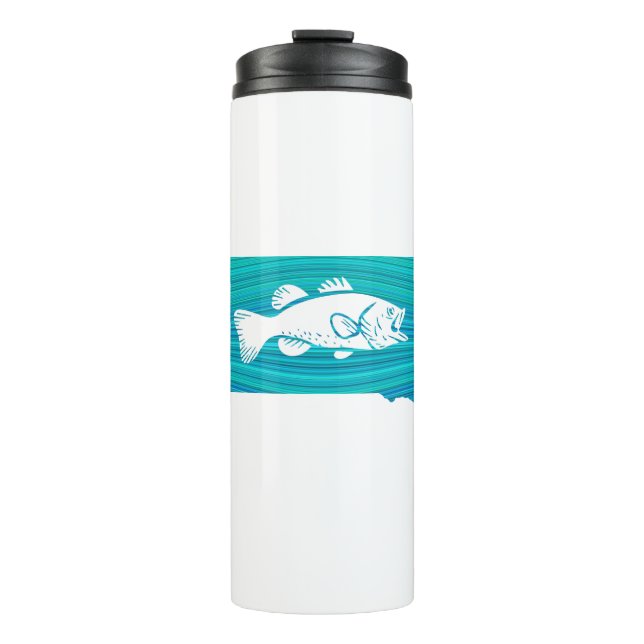 South Dakota Wave Fishing Thermal Tumbler (Front)