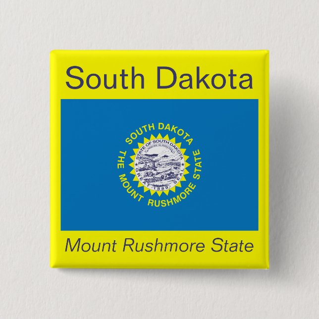 South Dakotan Flag Button (Front)