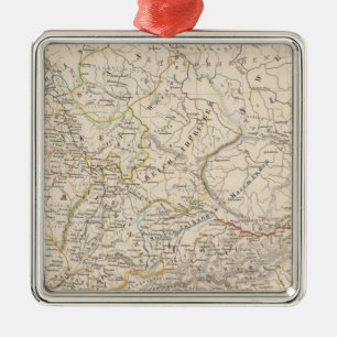 South Danube countries Metal Tree Decoration