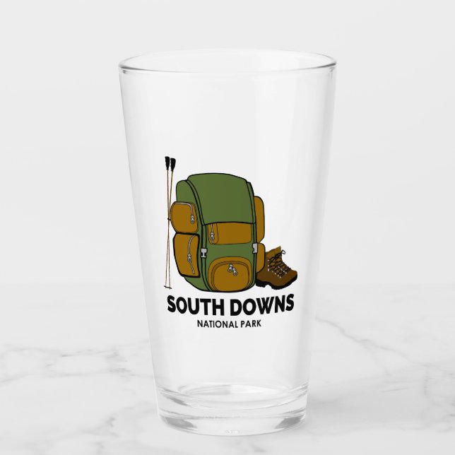 South Downs National Park Backpack Glass (Front)