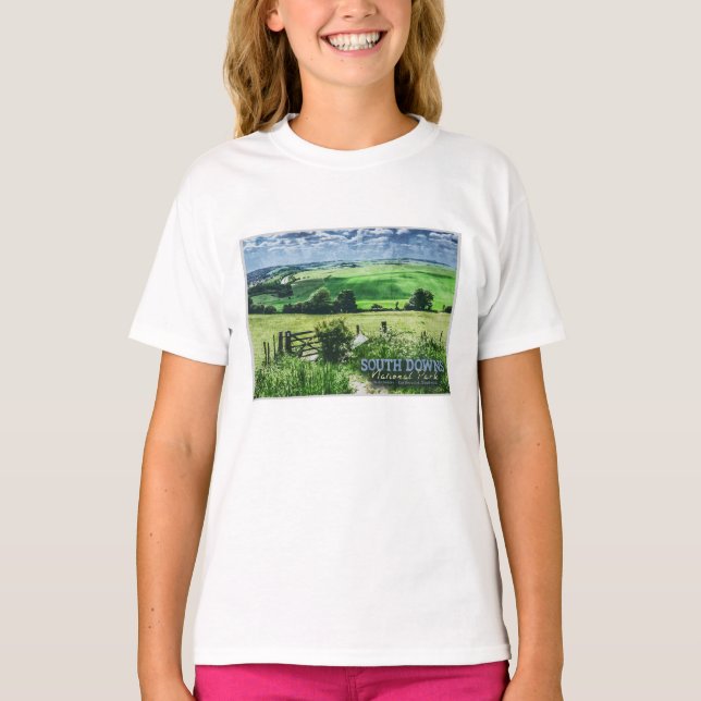 SOUTH DOWNS NATIONAL PARK - BRIGHTON - ENGLAND T-Shirt (Front)