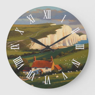 South Downs National Park England Travel Large Clock