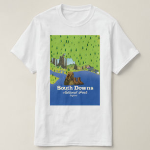 South Downs National Park England travel poster T-Shirt