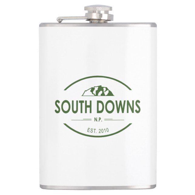 South Downs National Park Hip Flask (Front)