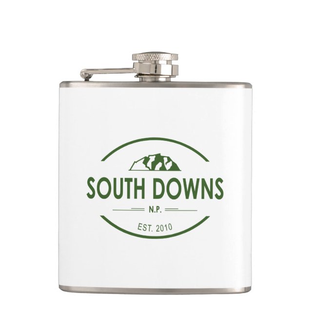 South Downs National Park Hip Flask (Front)