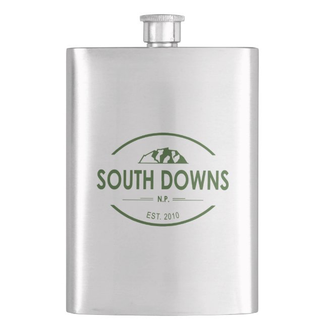 South Downs National Park Hip Flask (Front)