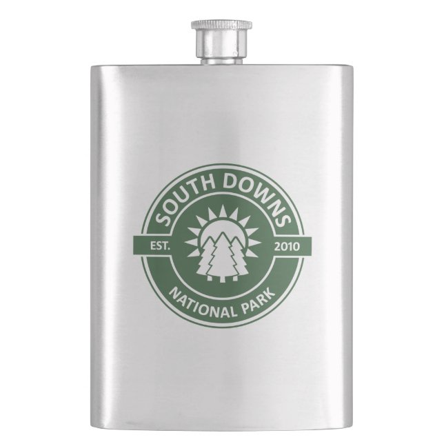 South Downs National Park Hip Flask (Front)