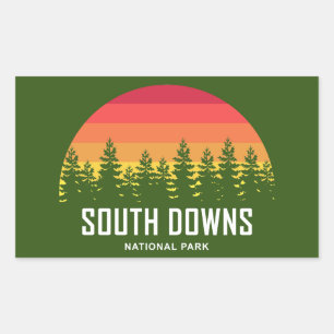 South Downs National Park Rectangular Sticker