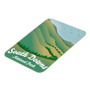 South Downs National park travel poster Magnet