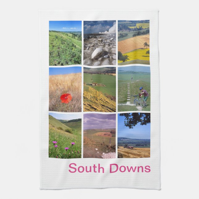 South Downs Tea Towel (Vertical)