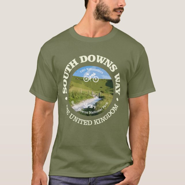 South Downs Way (cycling c) T-Shirt (Front)