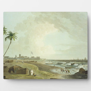 South East View of Fort St. George, Madras, plate Plaque