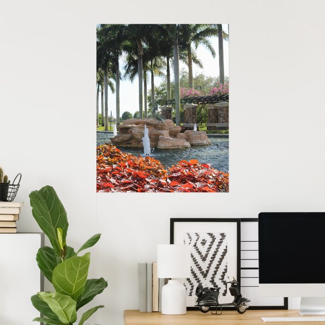 SOUTH FLORIDA FOUNTAIN POSTER (Home Office)