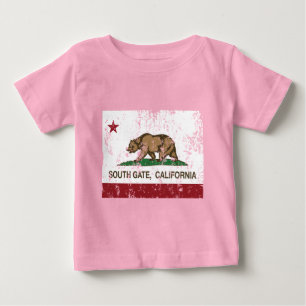 South Gate California Republic Flag Baby T-Shirt