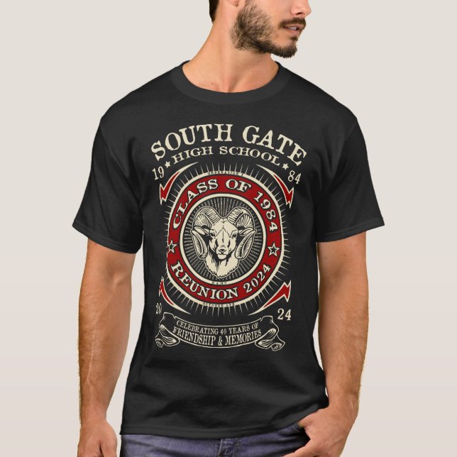 South Gate H.S. Class of 1984 Reunion T-Shirt (Front)