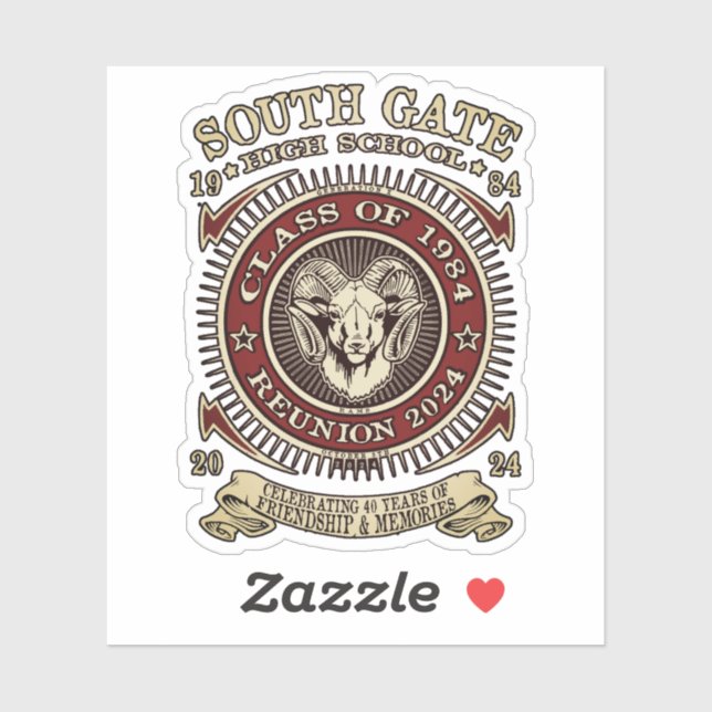 South Gate H.S. Custom-Cut Vinyl Sticker (Sheet)