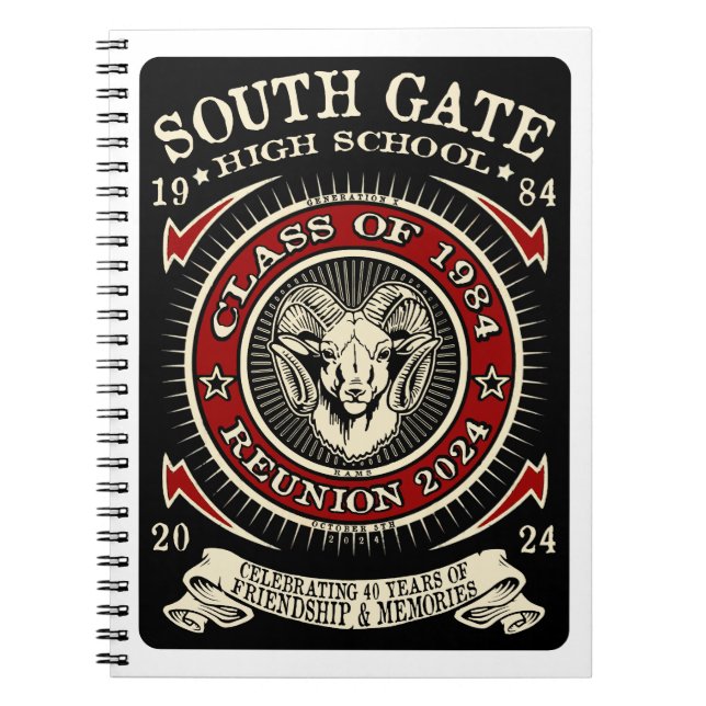 South Gate High School Rams Notebook (Front)