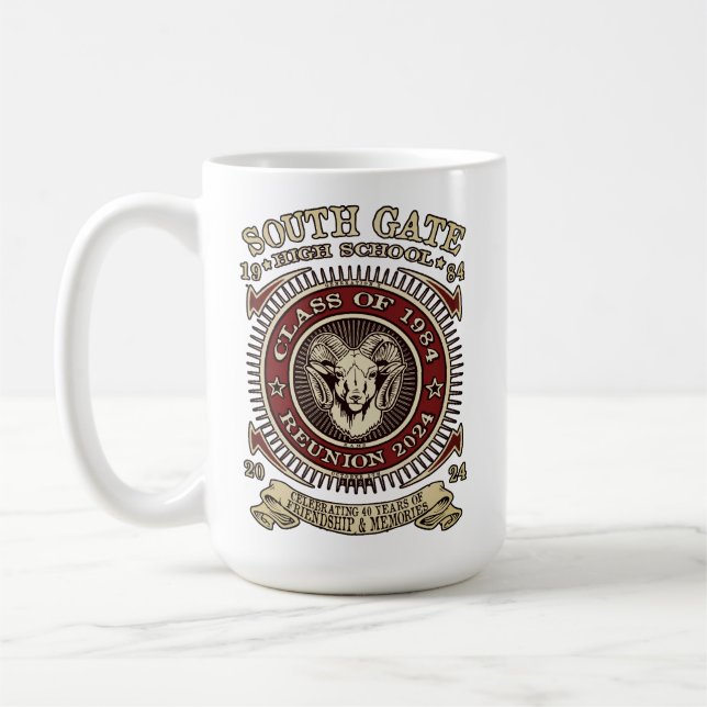 South Gate Rams Beverage Mug 15oz. (Left)
