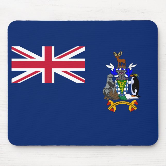 South Georgia and the South Sandwich Islands Flag Mouse Mat (Front)