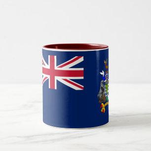 South Georgia and the South Sandwich Islands Flag Two-Tone Coffee Mug
