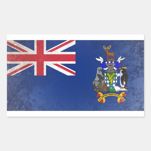 South Georgia and the South Sandwich Islands Rectangular Sticker (Front)