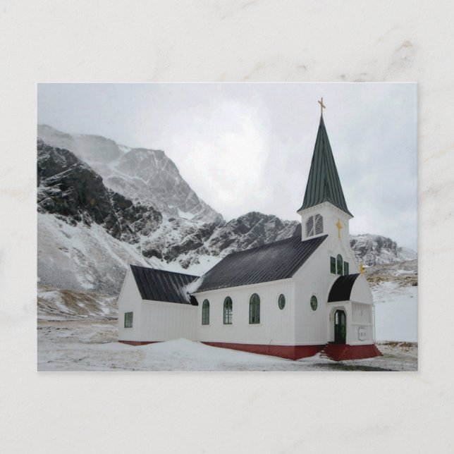 South Georgia Island - Grytviken - Whaler's church Postcard (Front)