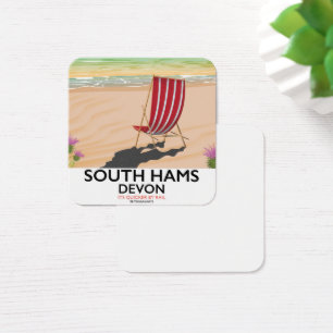 South Hams Devon beach poster