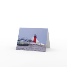 South Haven Lighthouse Mchigan Photo Note Card