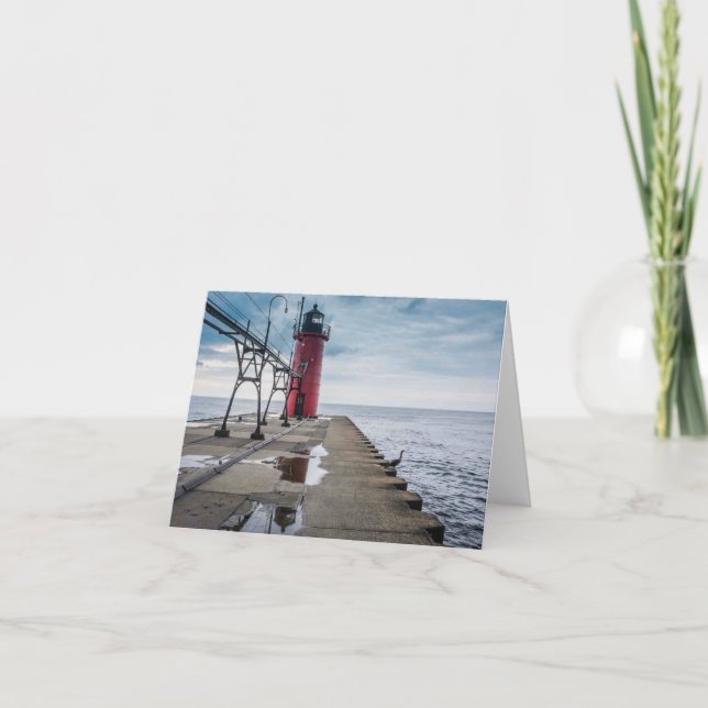 South Haven Lighthouse Notecard (Front)