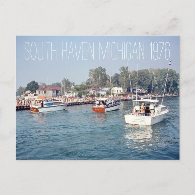 South Haven Michigan 1976 Postcard (Front)