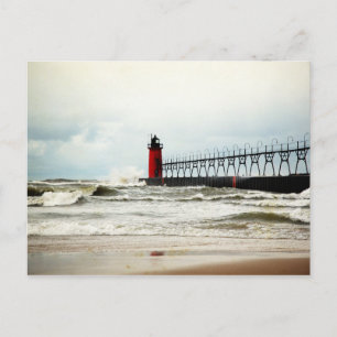 South Haven Michigan Lighthouse Postcard