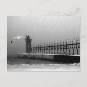 South Haven Michigan Lighthouse Postcard