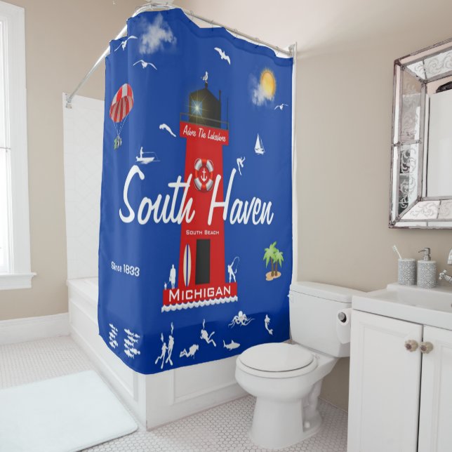 South Haven, Michigan Shower Curtain (In Situ)