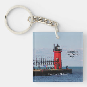 South Haven South Pierhead Light key chain