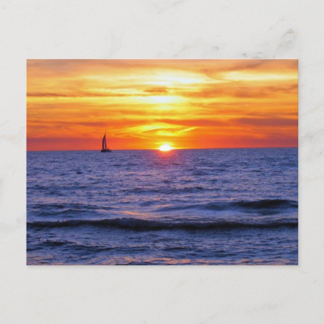 South Haven Sunset Postcard (Front)