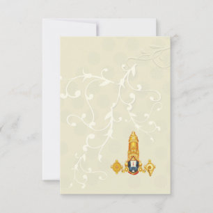 South Indian hindu wedding invitation