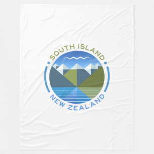 SOUTH ISLAND NEW ZEALAND FLEECE BLANKET