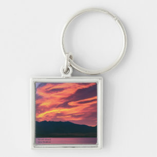 South Island New Zealand Key Ring
