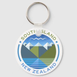 SOUTH ISLAND NEW ZEALAND KEY RING