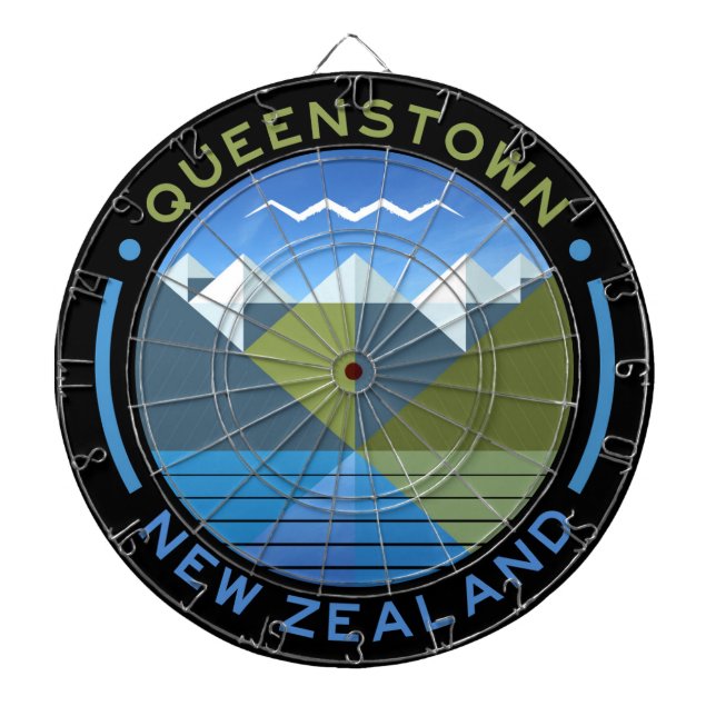 SOUTH ISLAND QUEENSTOWN NEW ZEALAND DARTBOARD (Front)