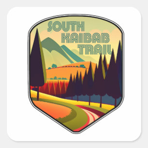 South Kaibab Trail Grand Canyon Arizona Colours Square Sticker