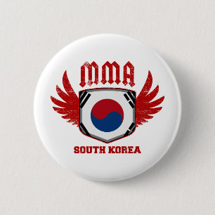 South Korea 6 Cm Round Badge