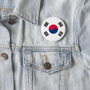 South Korea 6 Cm Round Badge