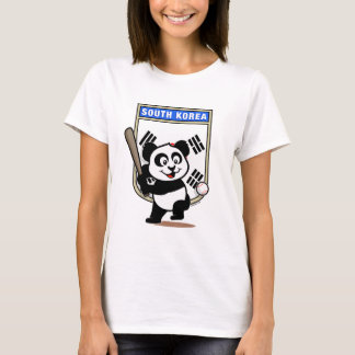South Korea Baseball Panda T-Shirt