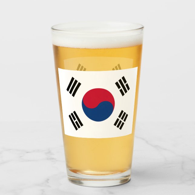 SOUTH KOREA BEER GLASS  (Front Filled)