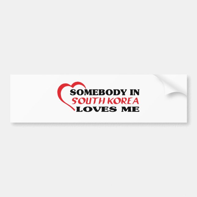 SOUTH KOREA BUMPER STICKER (Front)