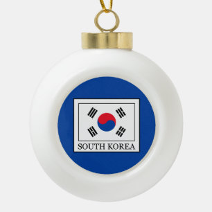 South Korea Ceramic Ball Christmas Ornament