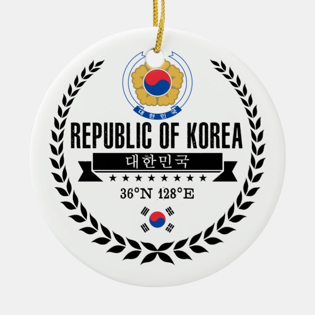 South Korea Ceramic Tree Decoration (Front)