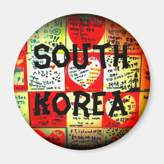 South Korea Circle Magnet