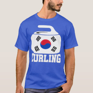South Korea Curling I Korean Flag Curling Stone T-Shirt